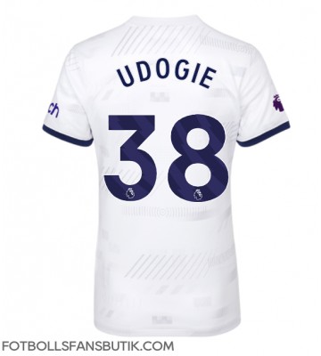 Tottenham Hotspur Destiny Udogie #38 Replika Hemmatröja Damer 2023-24 Kortärmad